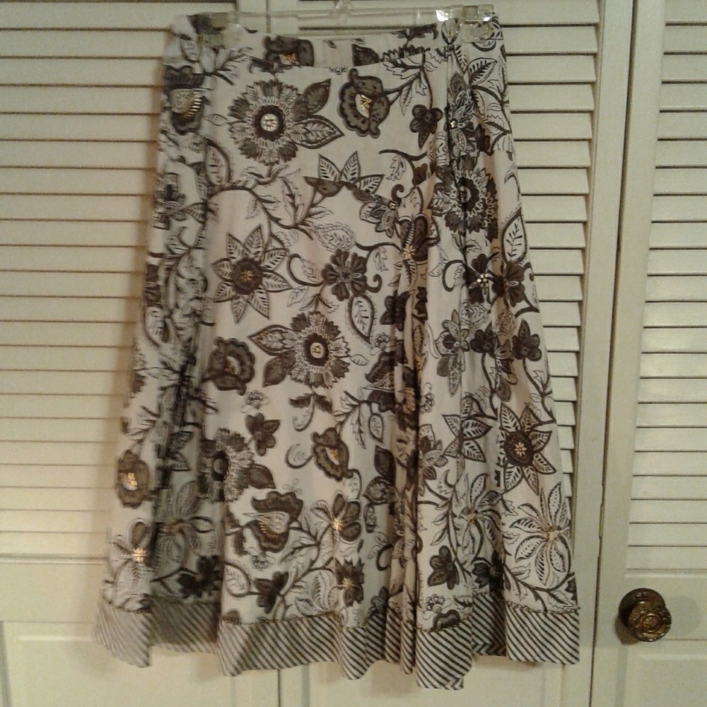 Print Boho Full Skirt